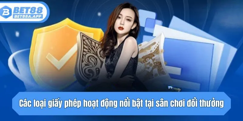 Các loại giấy phép hoạt động nổi bật tại sân chơi đổi thưởng