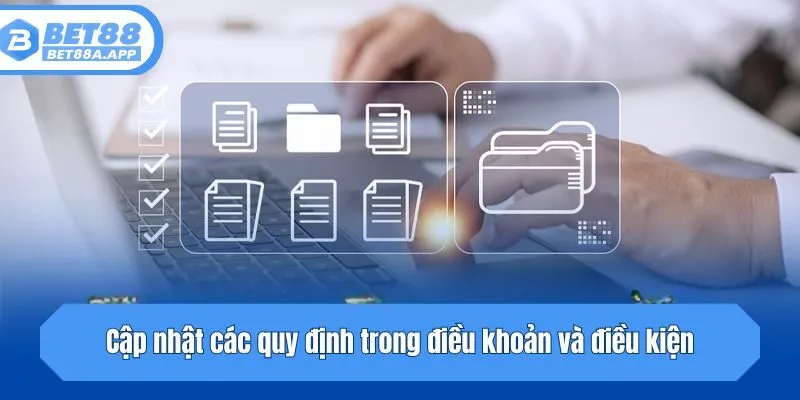 Cập nhật các quy định trong điều khoản và điều kiện