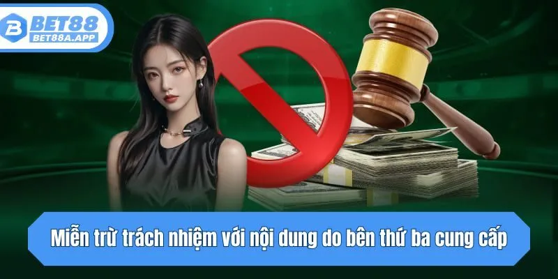 Miễn trừ trách nhiệm với nội dung do bên thứ ba cung cấp